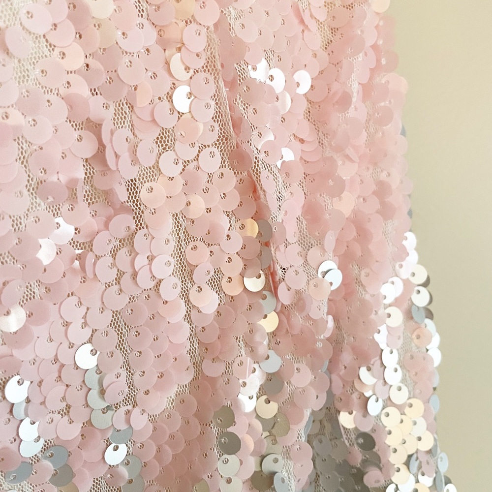 SUPERDOWN Aubree Sequin Valentine Mini Skirt NWT Size L - Picture 5 of 10
